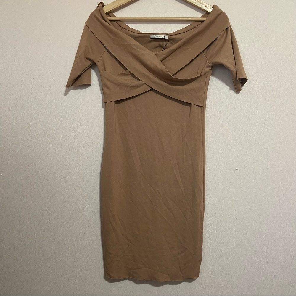 Nude Short Sleeve Zara Dress